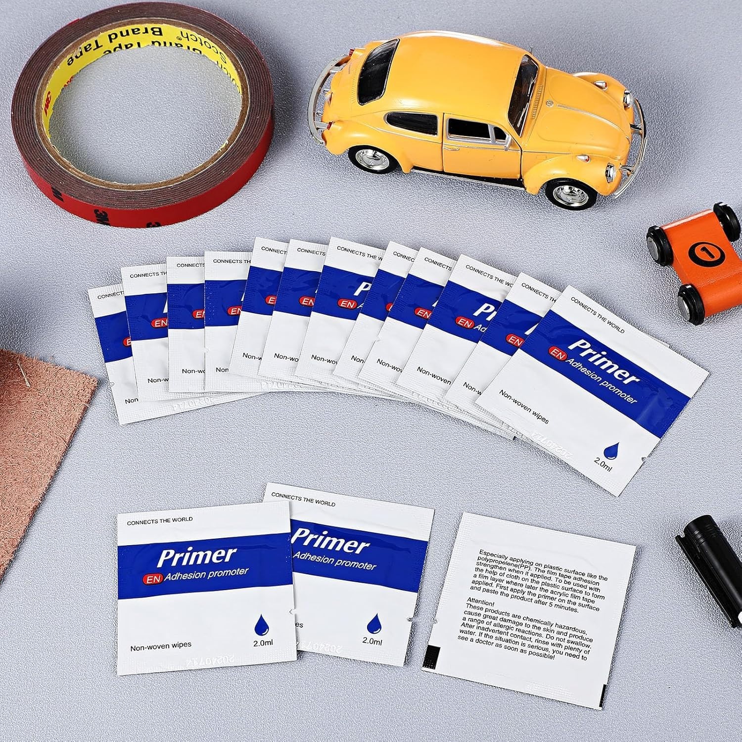 16 Pcs Adhesion Promoter, High Performance Adhesion Promoter for Plastic, Dou…