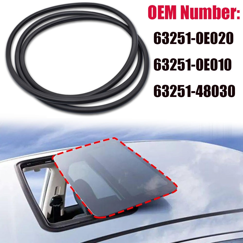 Sunroof Glass Seal Sliding Roof Weatherstrip Seal For 2005-2017 Toyota Avalon