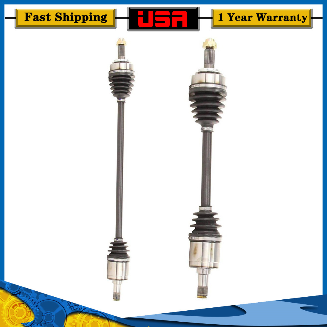Front Left & Right CV Axle Shaft For 2007-2008 Honda Fit 1.5L with Warranty