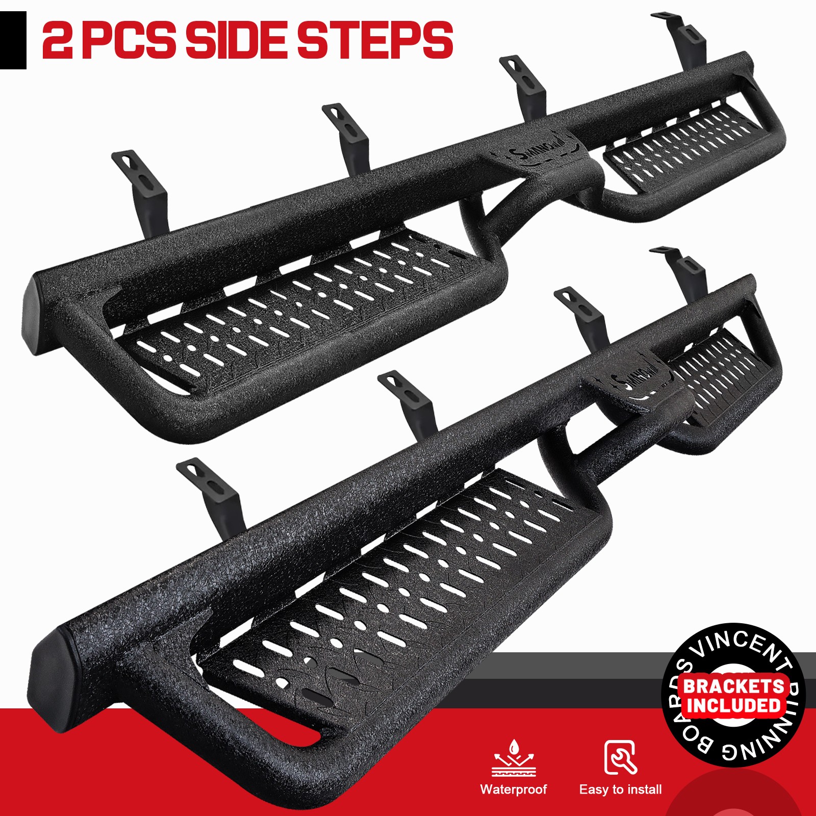 Drop Side Step FOR 2024-2026 Tacoma Double Crew Cab Running Boards BDK Truck Bar