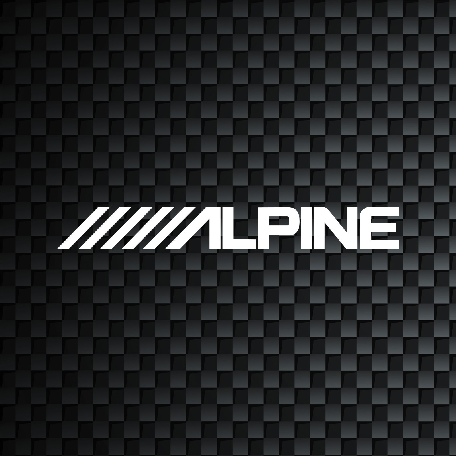 Alpine Audio Vinyl Decal for Cars, Trucks, Window, Laptop Vinyl Sticker