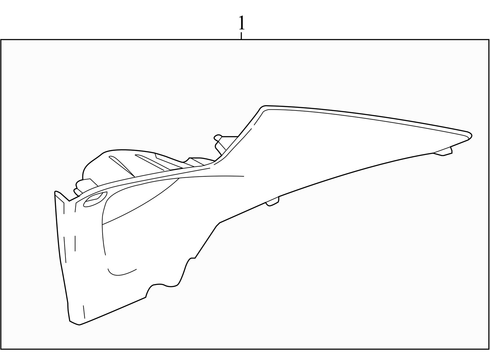 2012-2017 Buick Verano Rear Left Quarter Window Trim Panel OEM 23445345