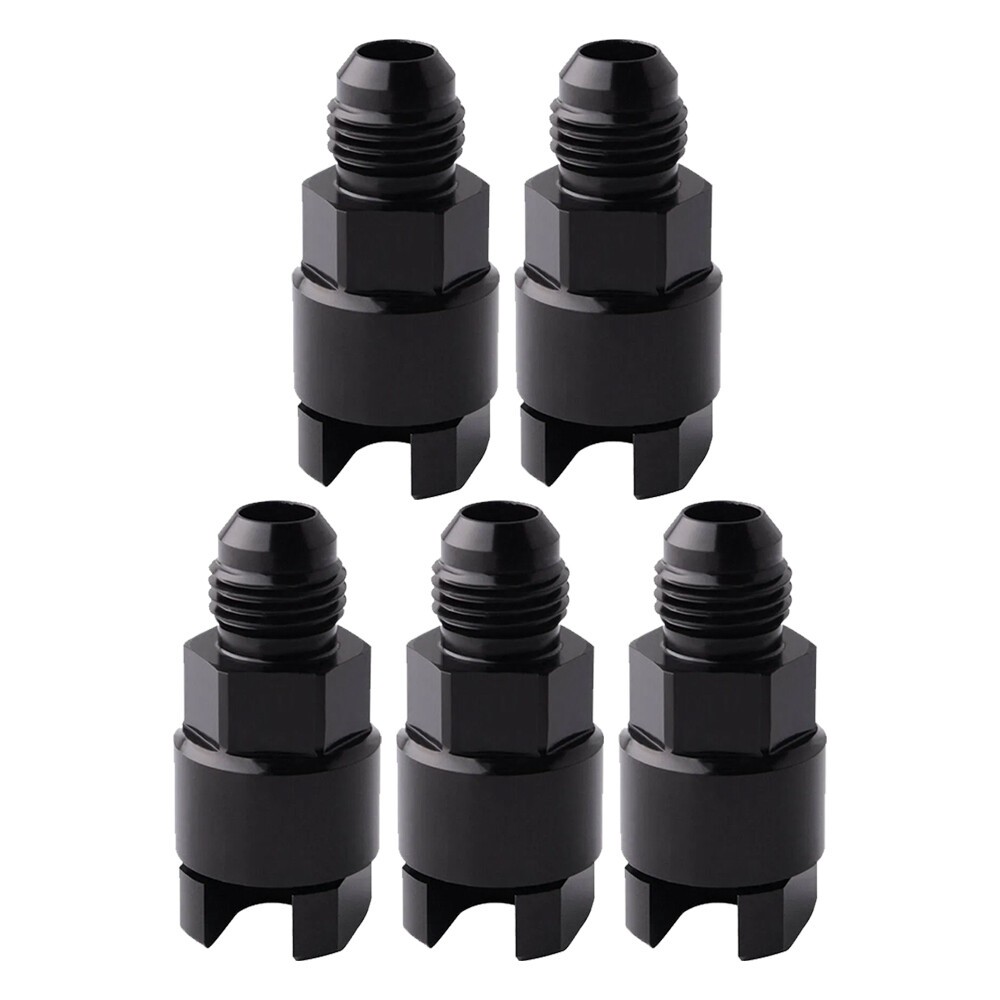 8AN 6AN Male to 3/8 5/16 Fuel Rail Adapter EFI Fitting Quick Disconnect Screw On