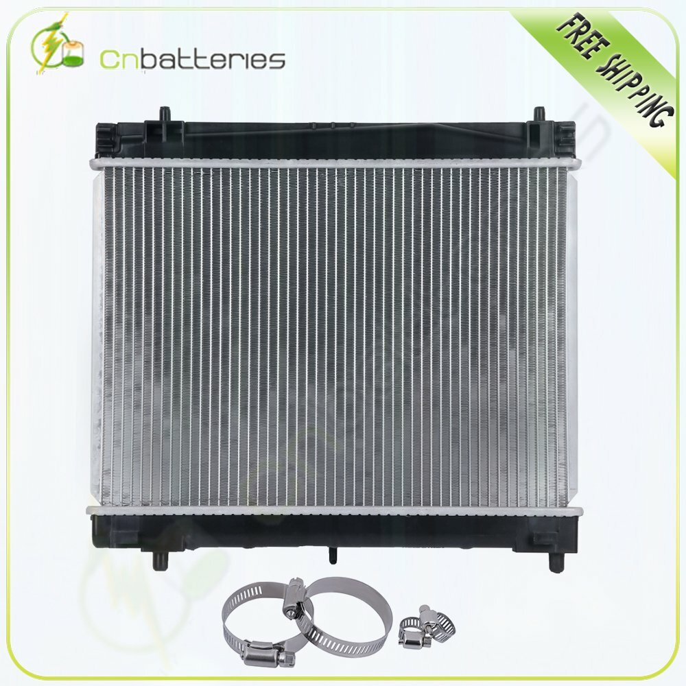 Radiator with 8-10mm 27-51mm Hose Oil Clamps Kits For 08-14 Scion xD 2890