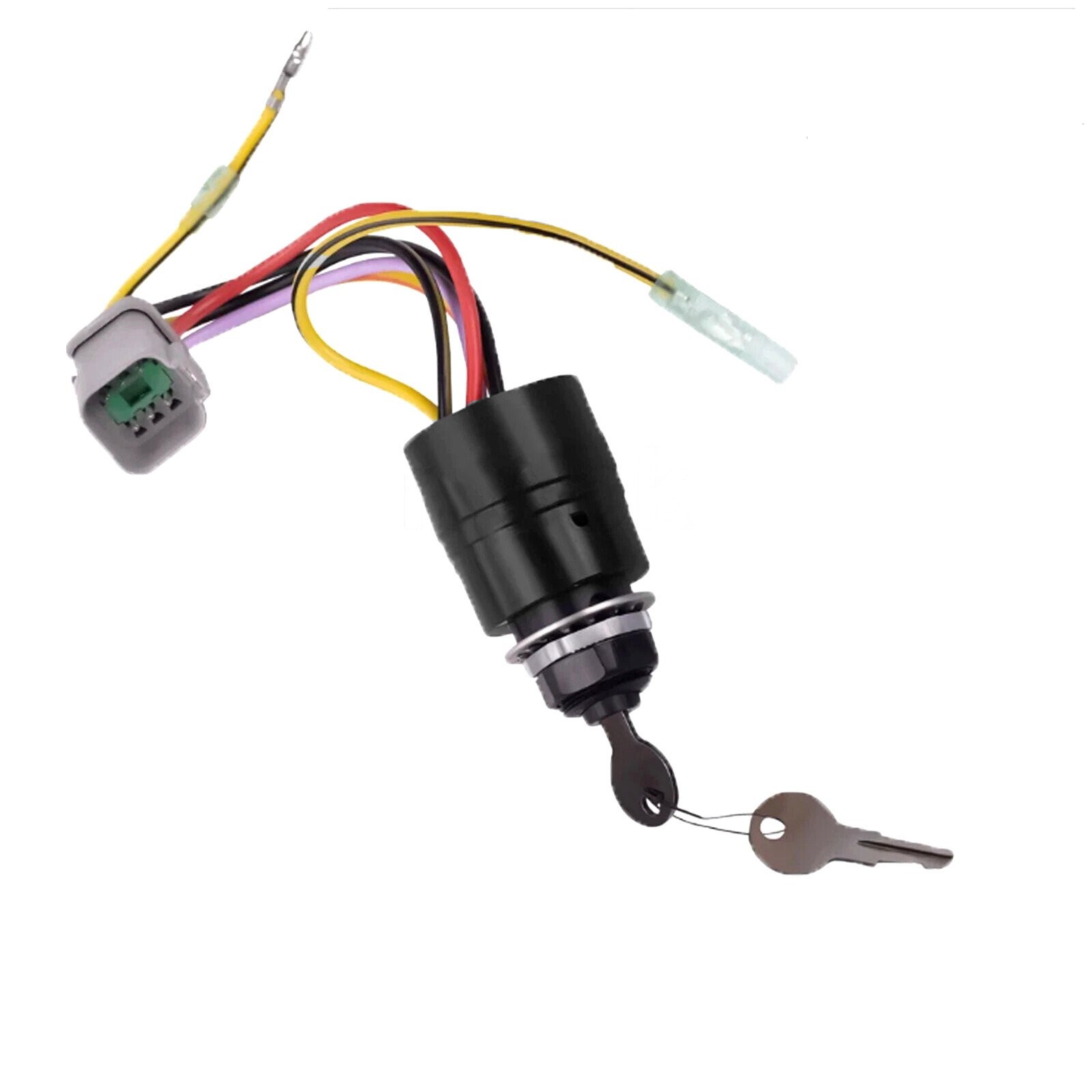 Grey Plug Marine Ignition Switch w/Keys Fits Tracker Boats 129572
