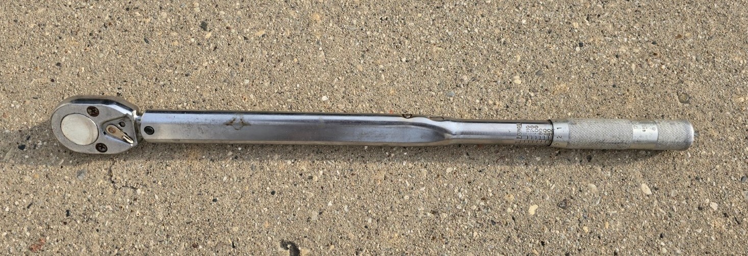Proto 1/2″ Drive Click Type Torque Wrench Ratchet 6016-3 150 Foot Pounds Tool