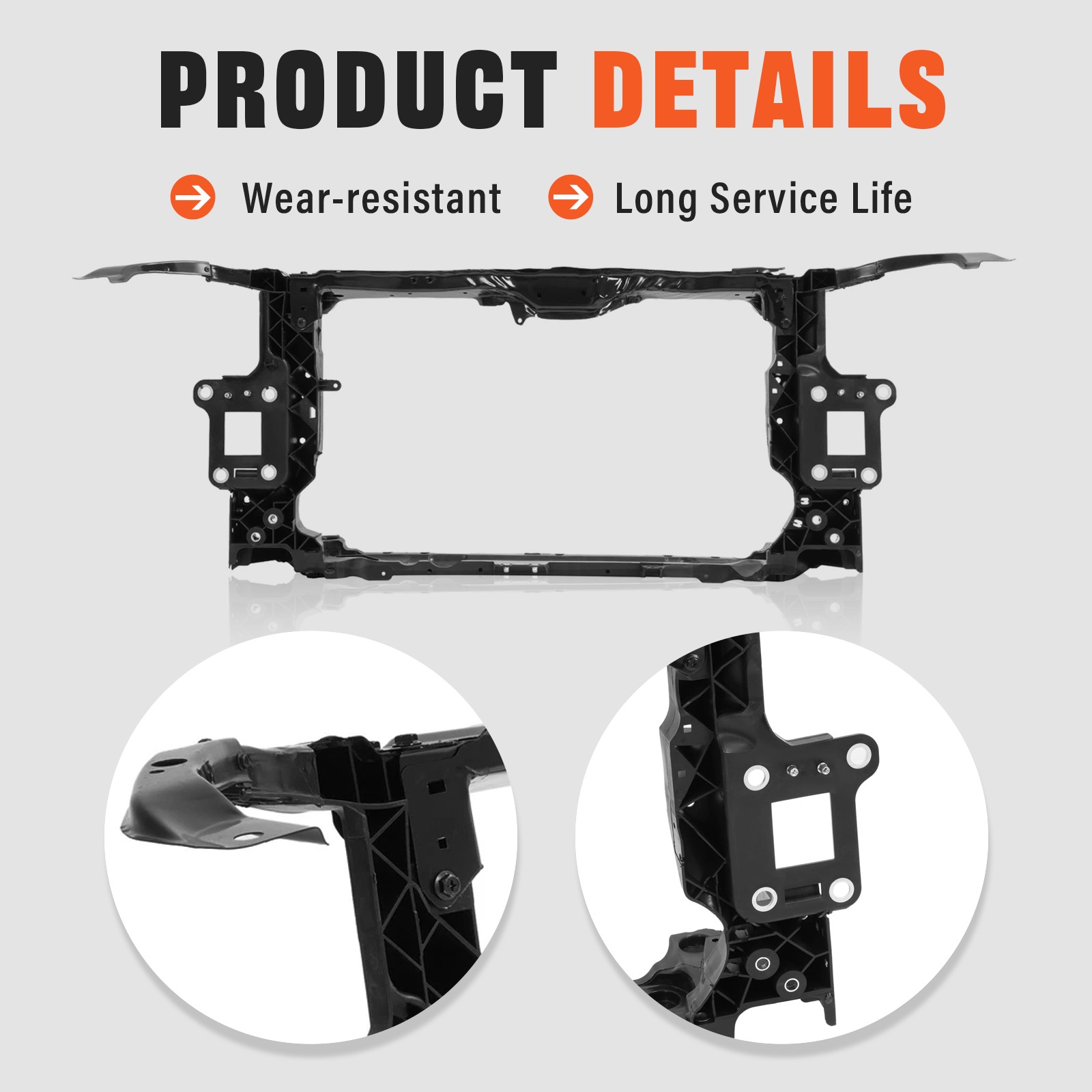Front Radiator Core Support Assembly For Honda Civic Sedan LX DX EX 2016-2019