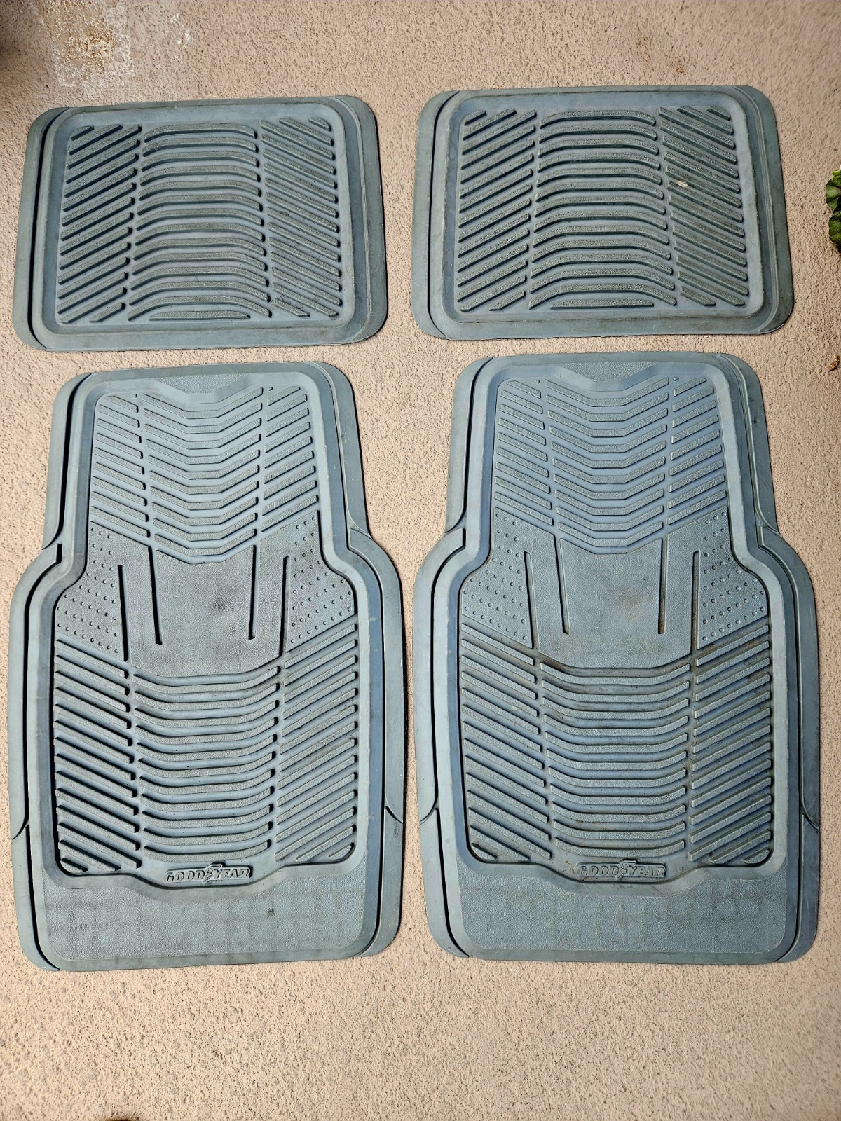 Goodyear All Weather Universal Car Floor Mats Front & Back – A Full Set of Four