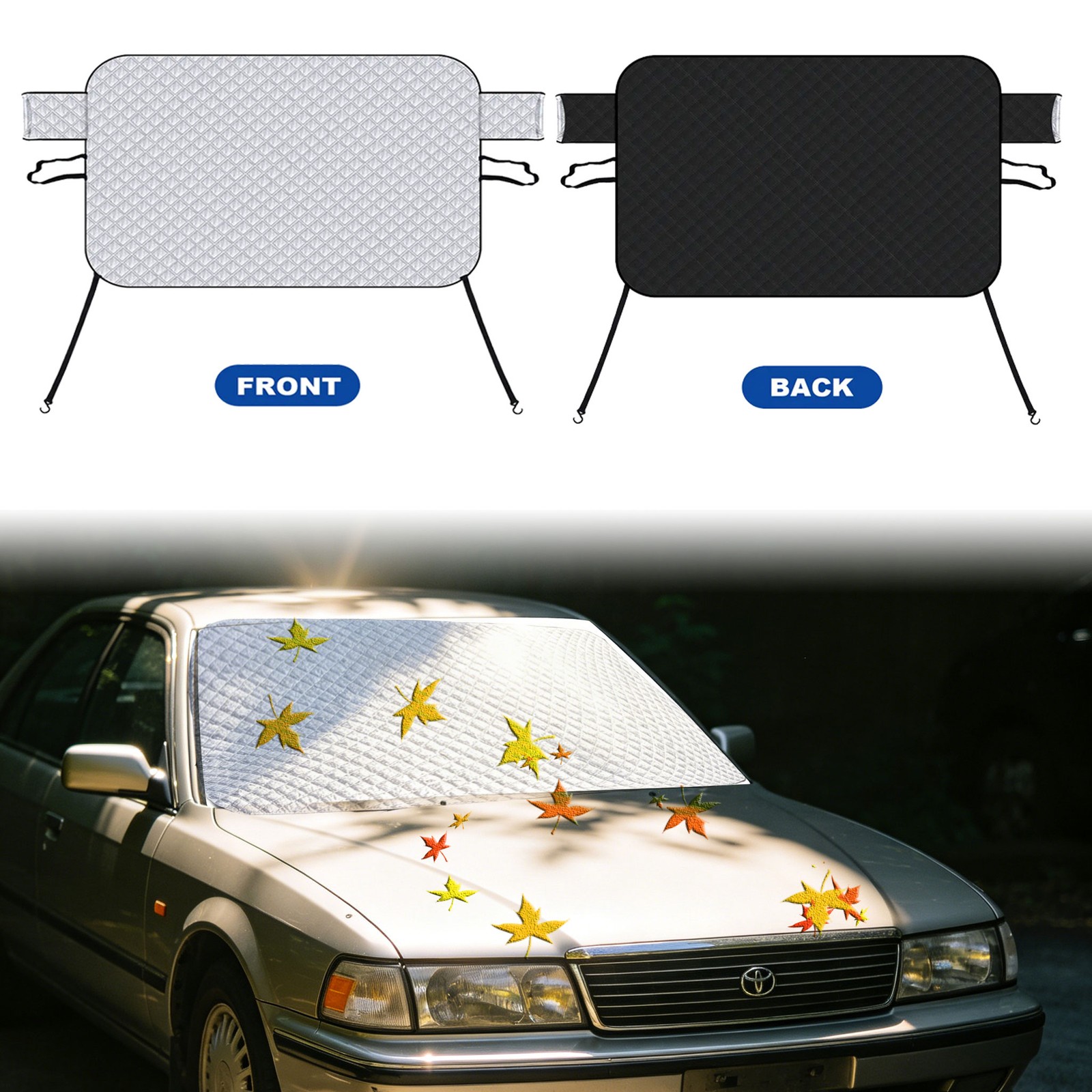 Car Outside Windshield Sun Shade Sun Cover Anti-dust Fits Cadillac Accessories