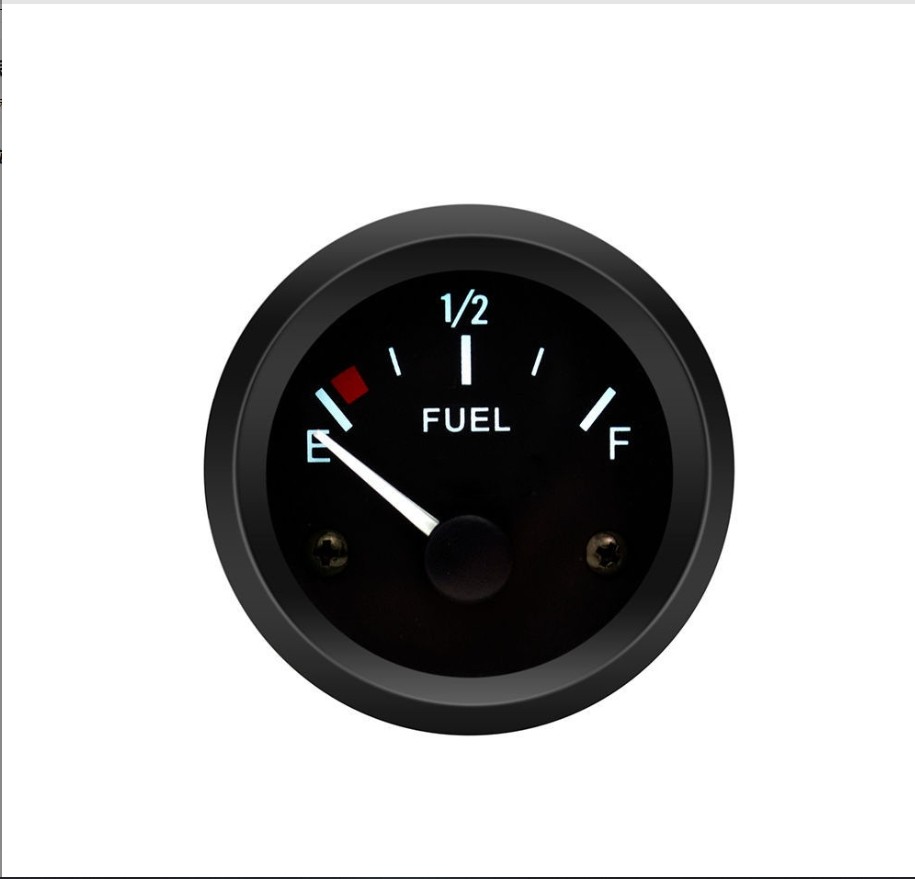 2″ 52mm Universal Fuel Level Gauge E-1/2-F Pointer Fuel Meter 240-33 ohm12V