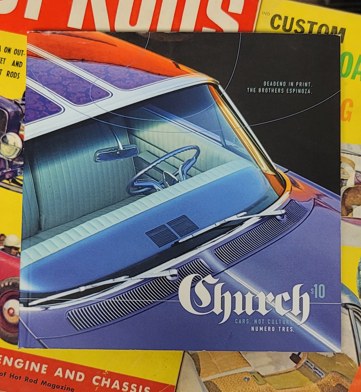 CHURCH Magazine #3 oop DEADEND vtg style Hot Rods Customs LowRiders photography