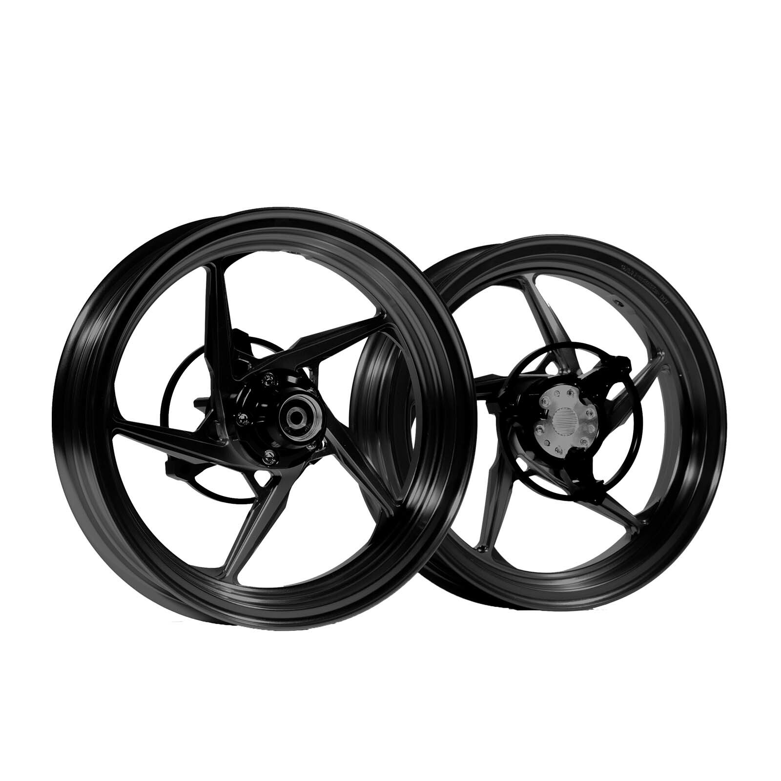 MOS GR05 Forged Aluminum Alloy Rims Wheels for Yamaha Zuma 125 2022-2024 Black