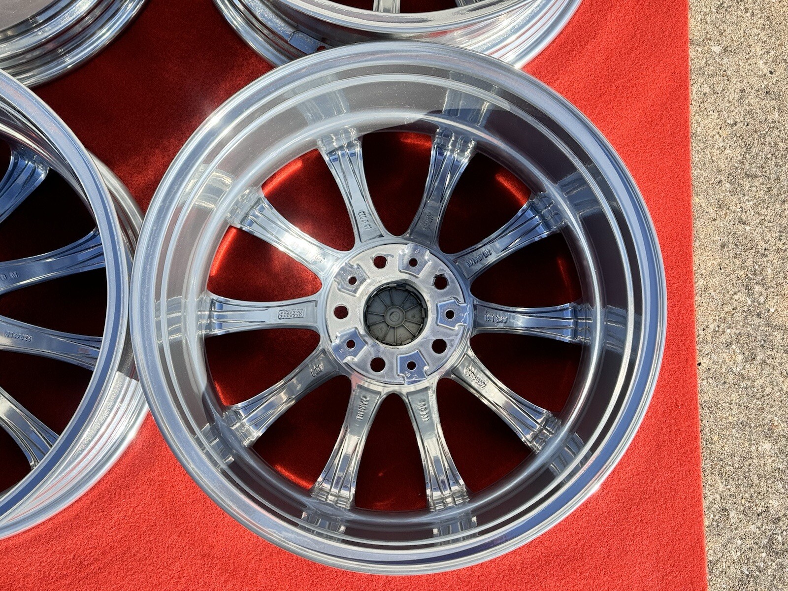 4x CHROME 19″ BMW M5 M6 E60 STYLE 166 OEM BBS WHEELS RIMS 525i 545i 550i 59545