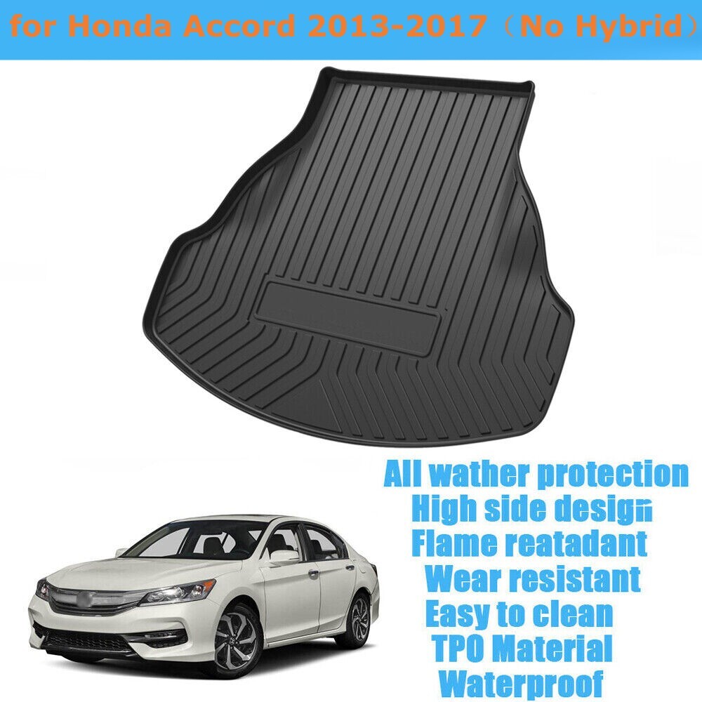 Trunk Liner Cargo Mat TPO Fit for Honda Accord 2013-2017 All Weather Waterproof