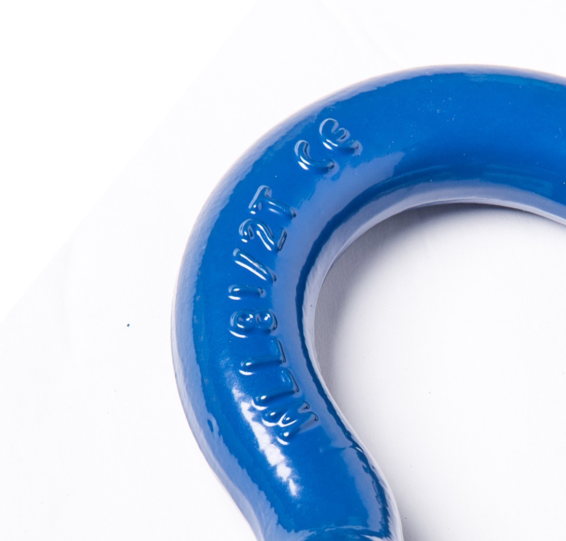 1″ Bow Shackle D Ring Clevis Pin Rigging Towing 8.5Ton 18500lb Blue w Galvanized