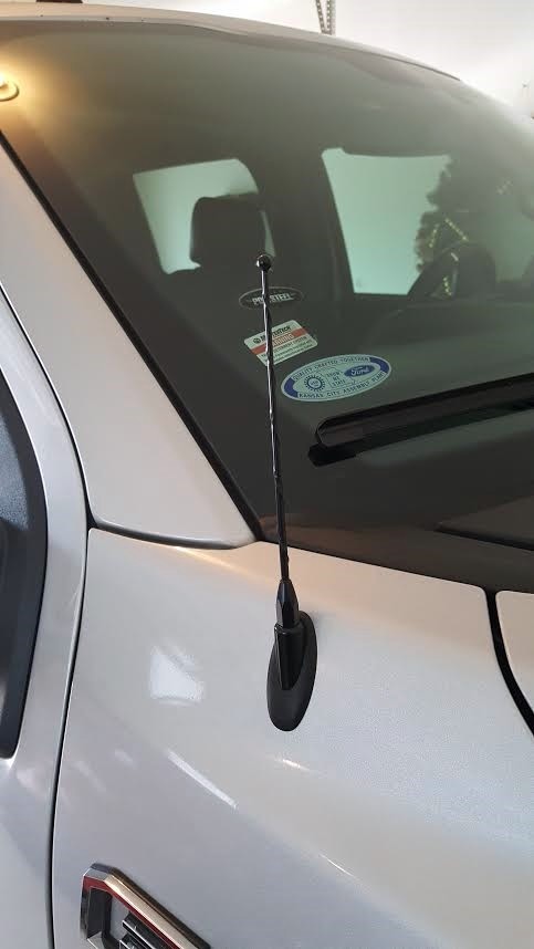 7″ Black Spring Stainless AM/FM Antenna Mast Fits: 1991-1994 Mazda Navajo