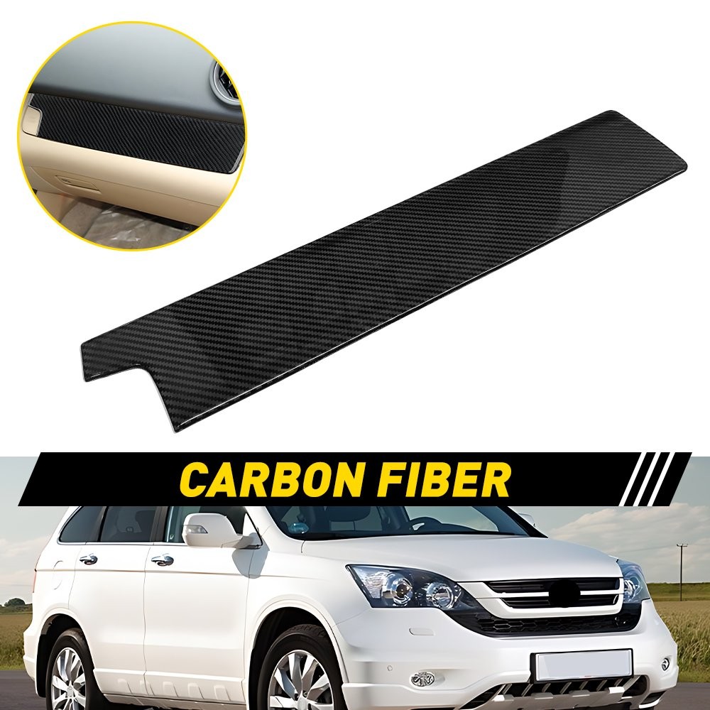 For Toyota RAV4 2006-2012 Carbon Fiber Front Copilot Dashboard Panel Cover Decor