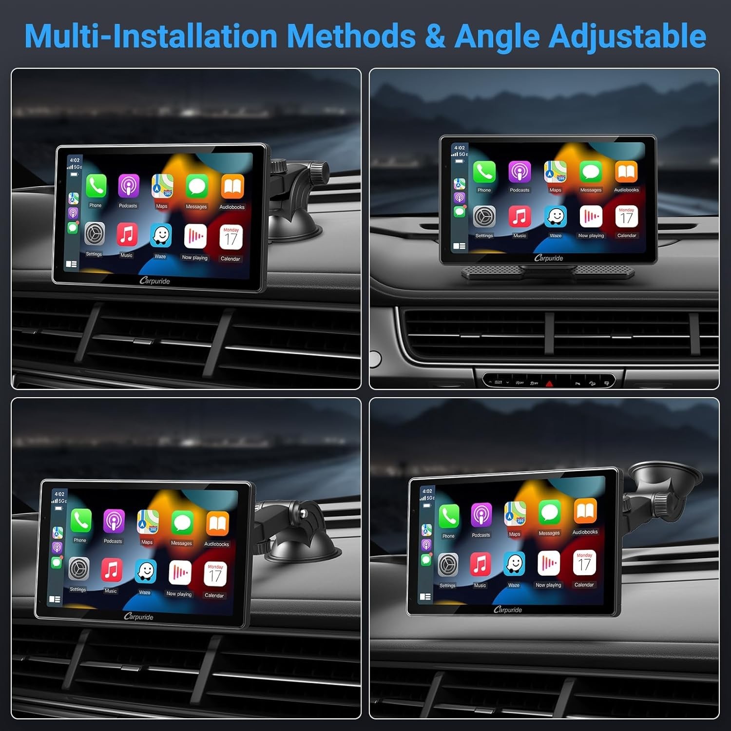 Carpuride W703 Wireless CarPlay Android Auto 4K Front Camera Super Link Stereo
