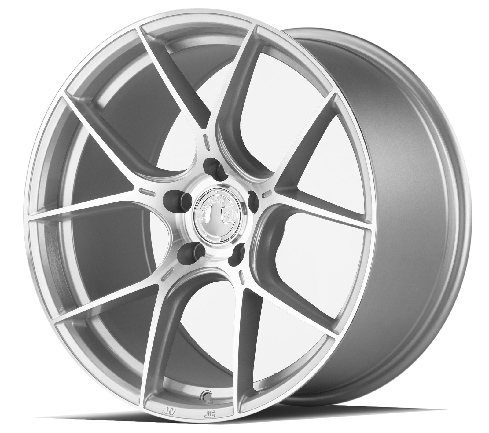 Aodhan Wheels Rim AH-11 18×9.5 5×120 72.6CB ET35 Gloss Silver Machined Face