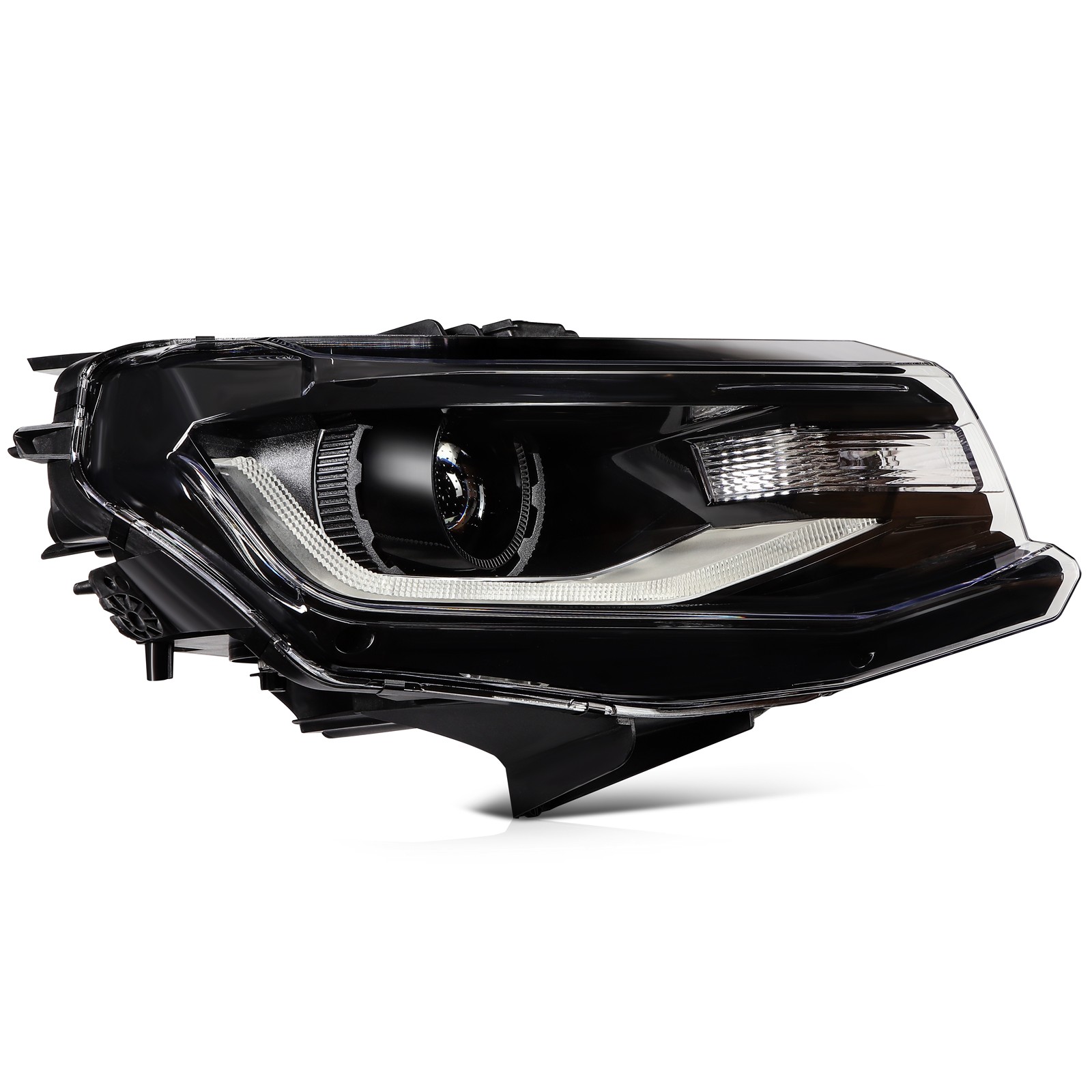 LED DRL Headlights Assembly Left+Right For 2016-18 Chevy Camaro w/Projector