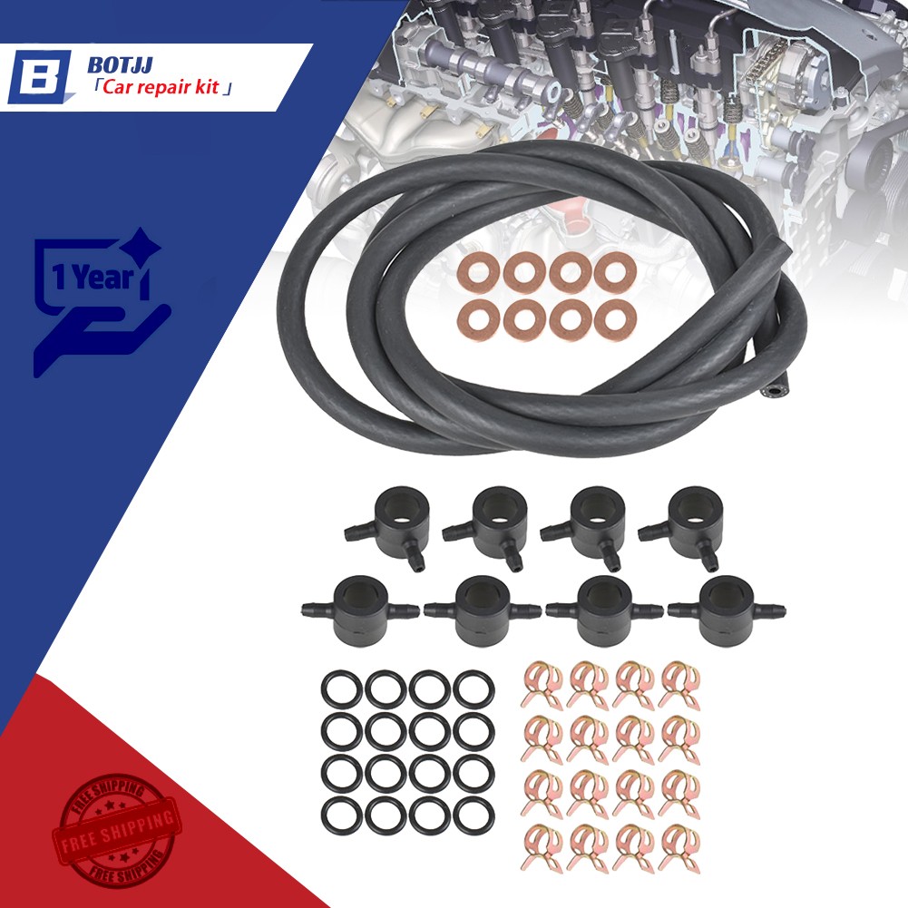 Botjj Fuel Injector Return Line Kit for Ford 7.3 7.3L Diesel Trucks 1988-1994