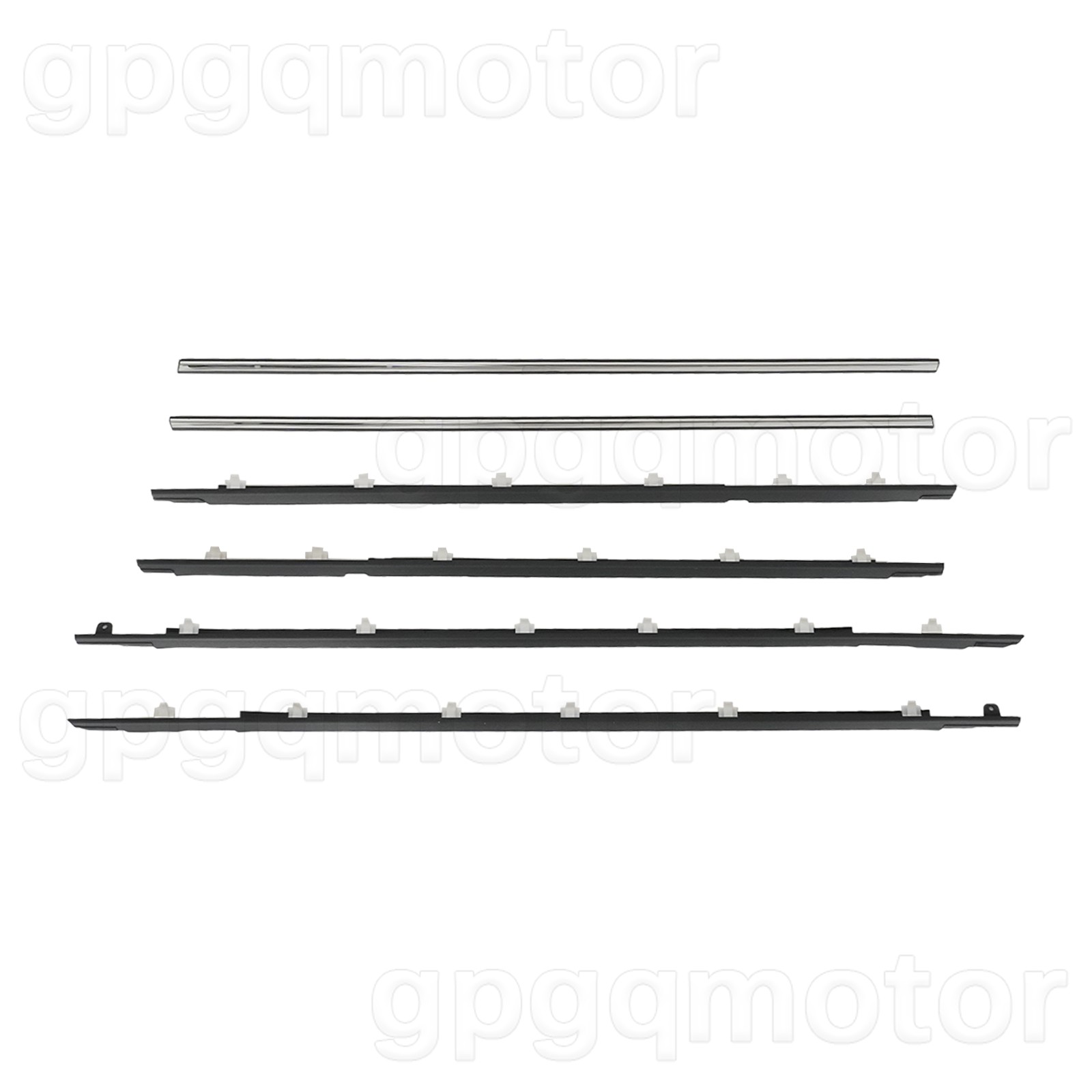For TOYOTA Land Cruiser LC80 FJ80 FZJ80 LX450 1991-1998 Door Belt Molding 6 PCS
