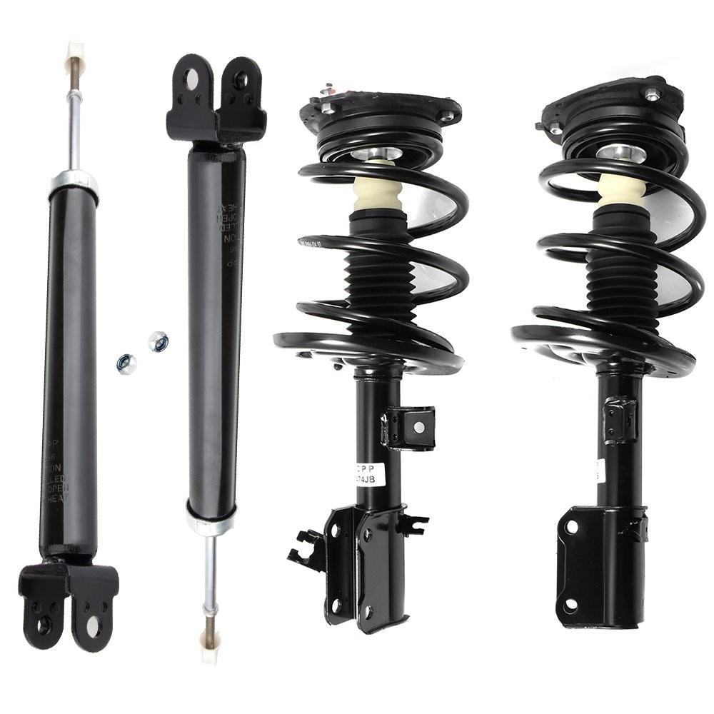 2 Front Complete Struts Assembly & 2 Rear Shocks For 2007-2012 Nissan Altima