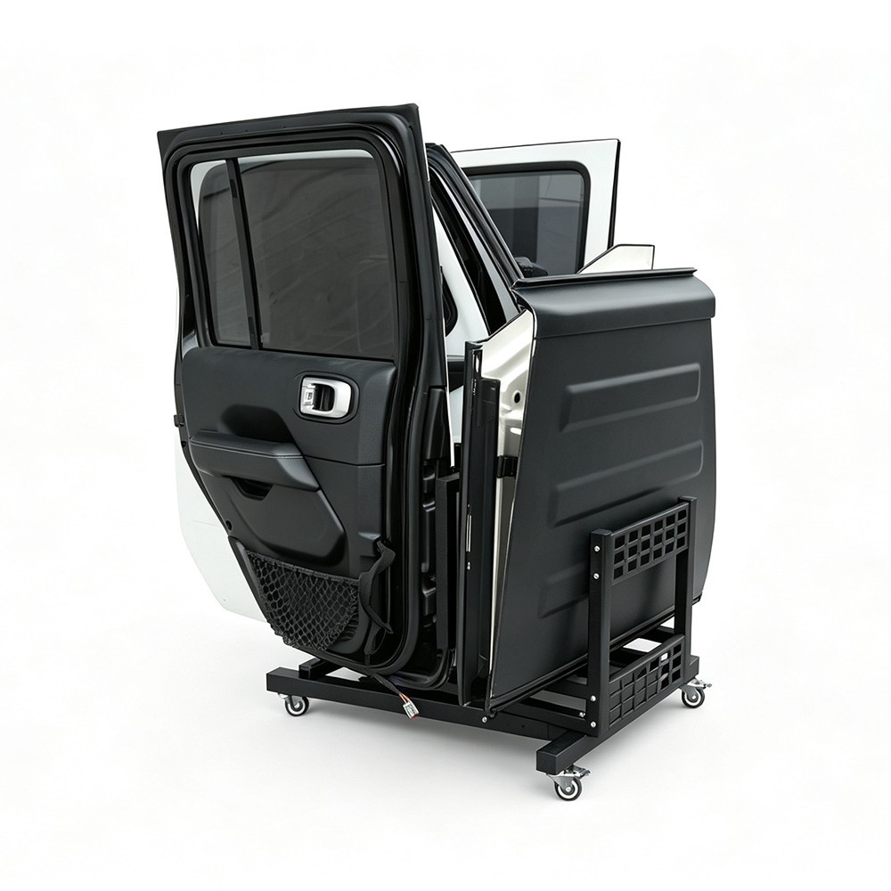 Door and Hard Top Storage Cart Rack for 2007-2026 Jeep Wrangler JK JL Gladiator