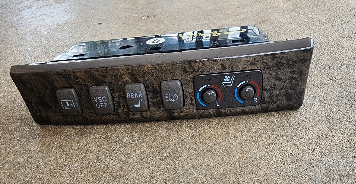 04 05 06 LEXUS LS430 VENTILATION HEATED SEAT VSC REAR SHADE FLUID SWITCH (OEM)