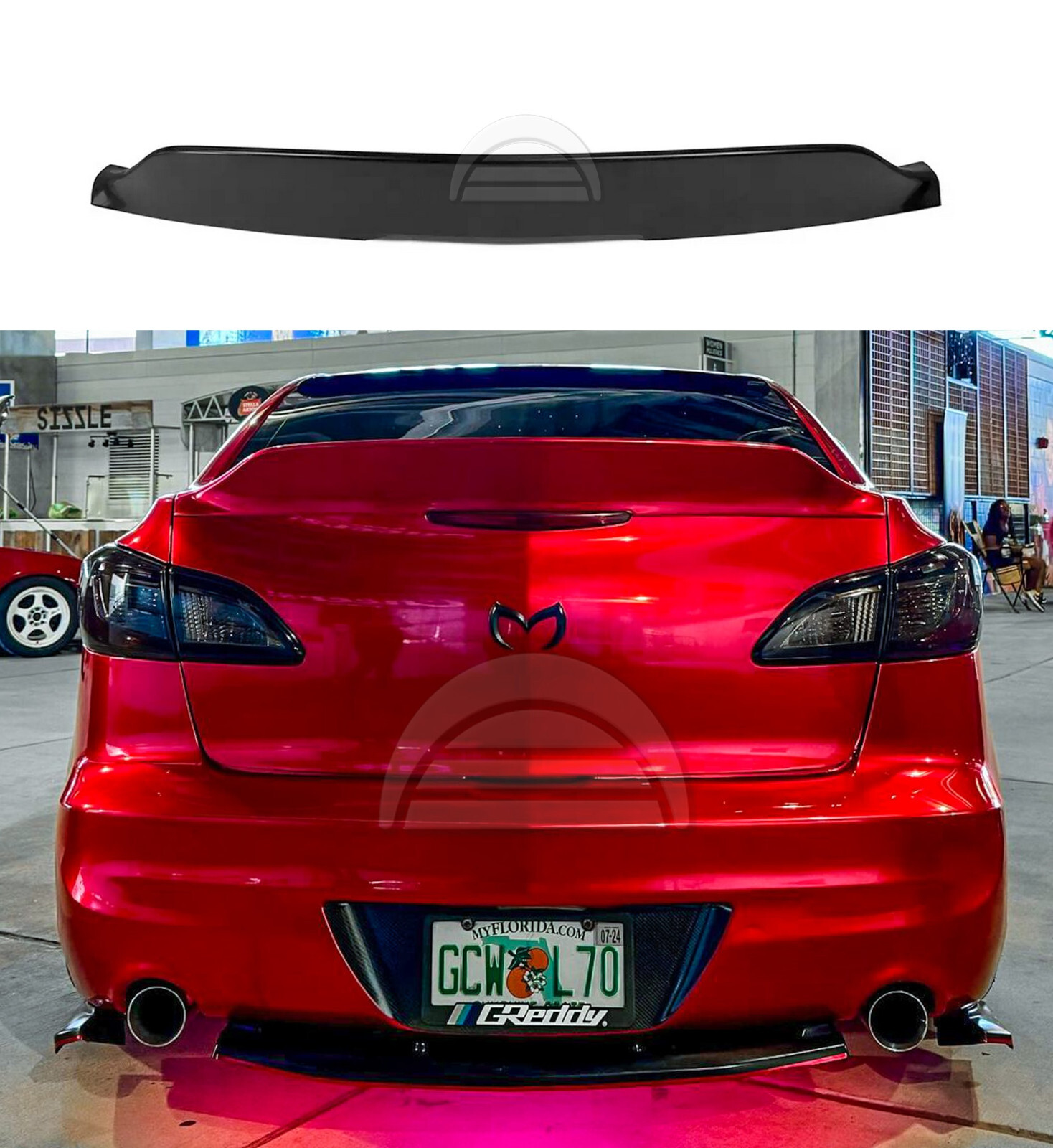 Ducktail Spoiler for Mazda 3 Axela BL 2009-2013 Sedan Duckbill Rear Trunk