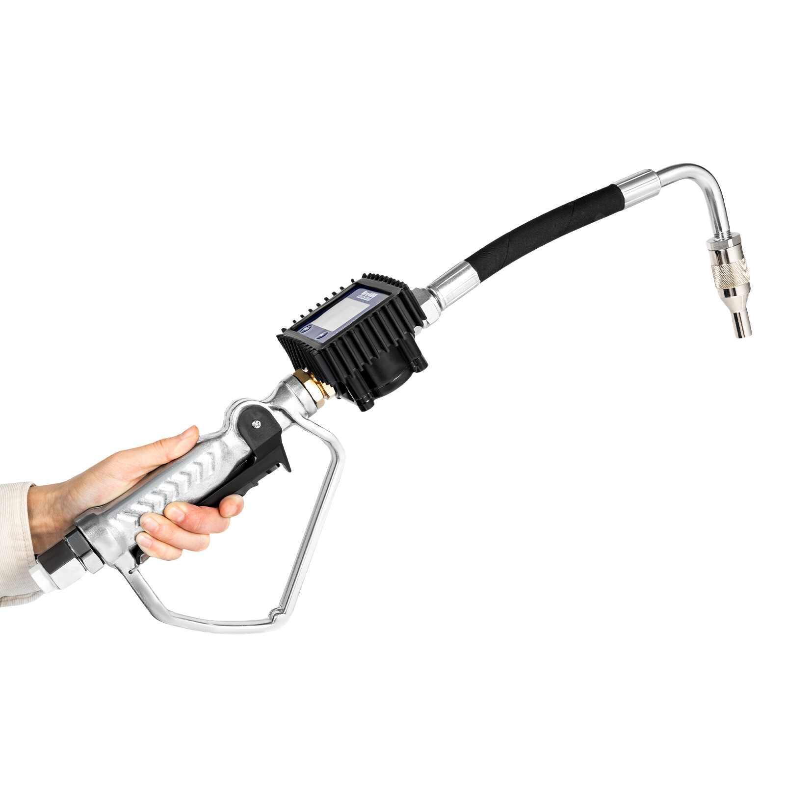 Electronic Oil Gauge Gun Digital Oil Control Valve Meter Nozzle Refueling Gun