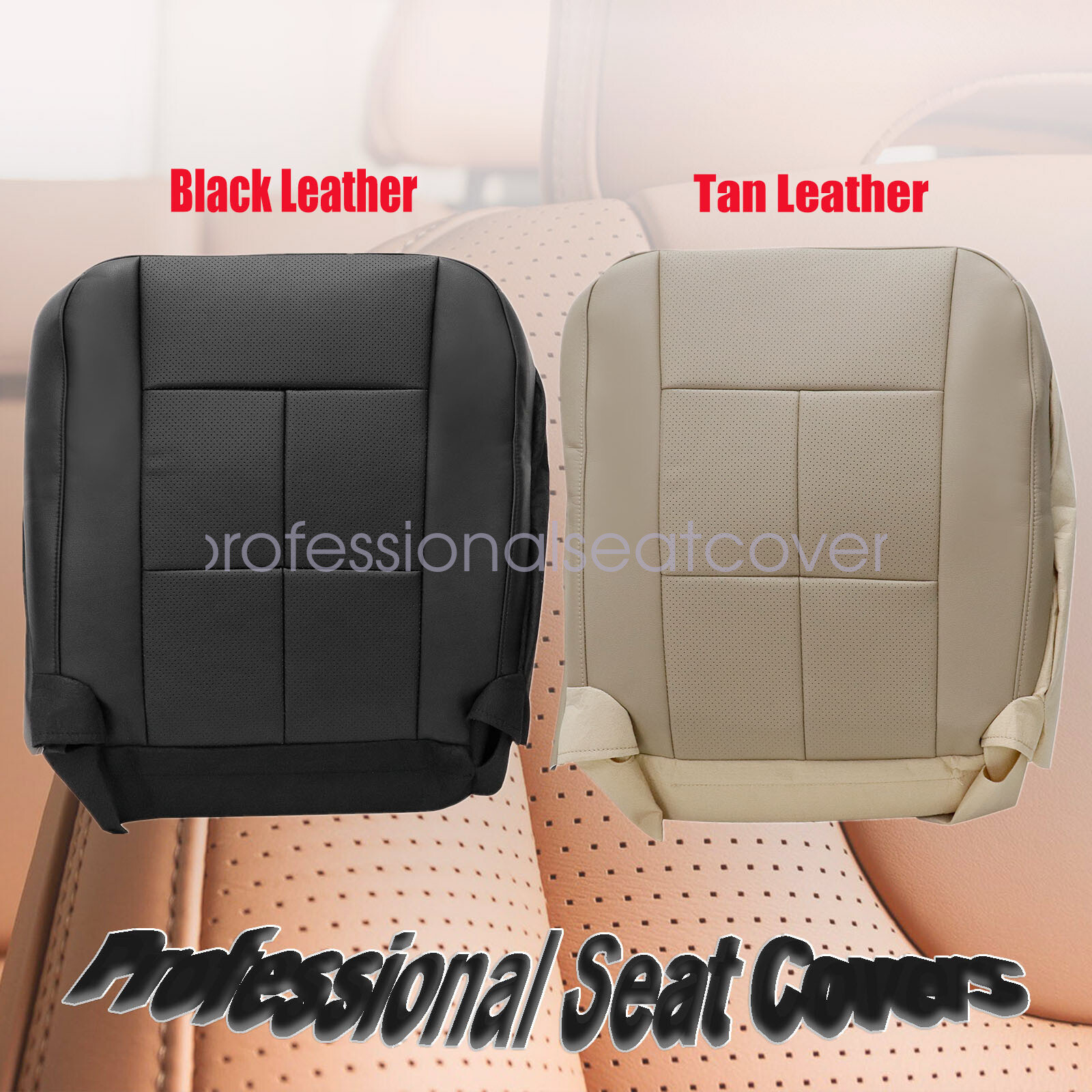 For Lincoln Navigator 2007-2013 2014 Driver Bottom Leather Perforated Seat Cover