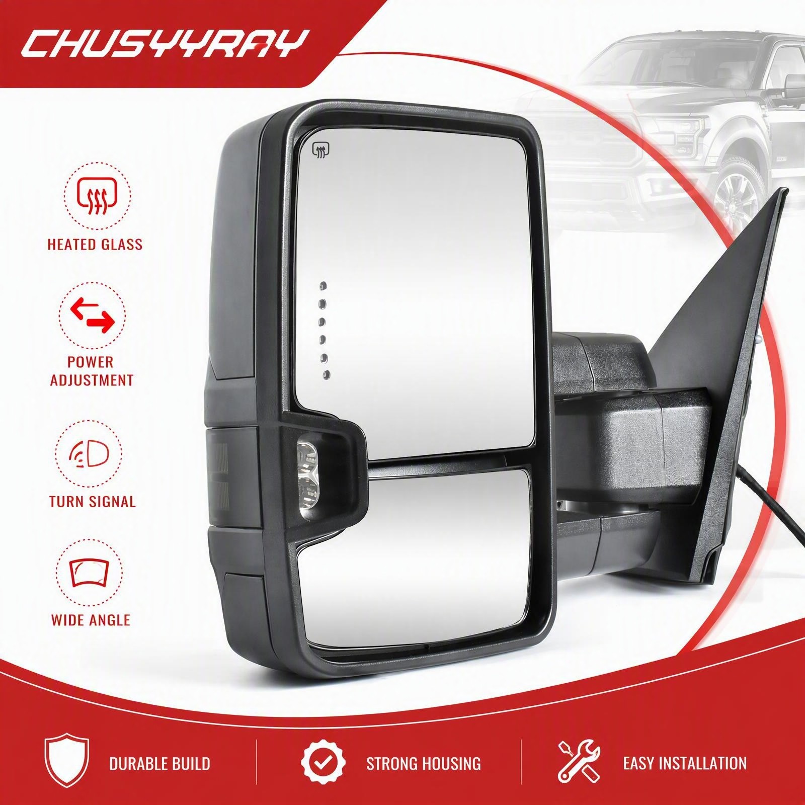 Right Mirror Fit Chevrolet GMC 2014-2019 GM1320511 2296056123351780 CV126EL-SA