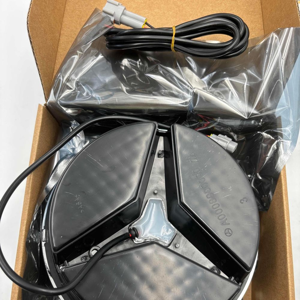 Front Grille Star Emblem LED Light Logo Illuminated Badge Fit For Mercedes-Benz