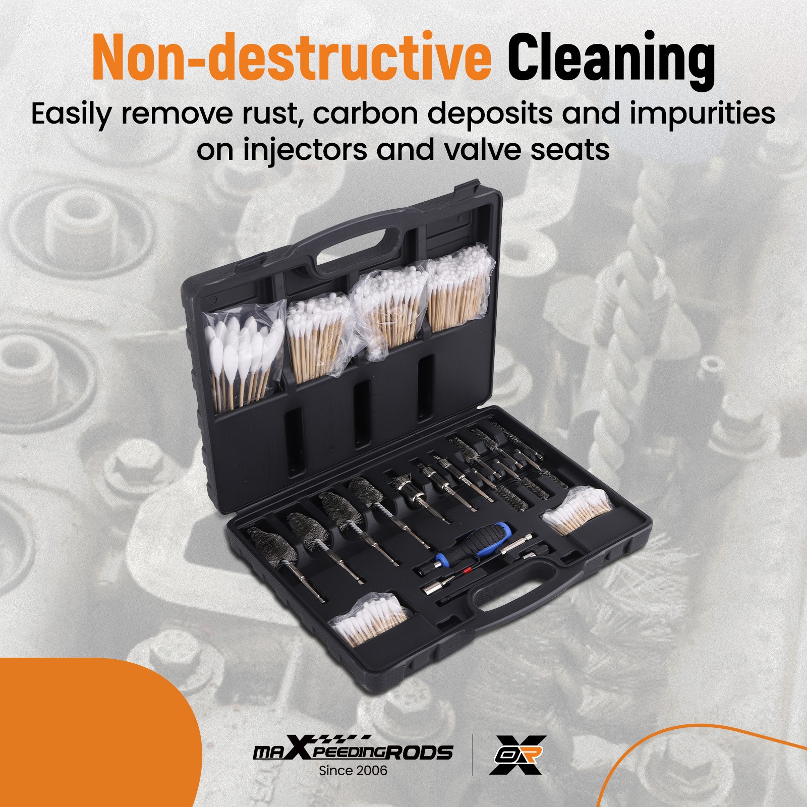 Diesel Injector Seat Brush Set For Automotive Industrial Use All Truck Sizes