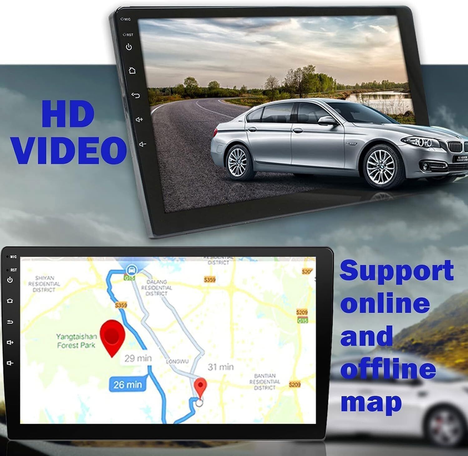 Para 2002-2006 Gmc Envoy 10.1″ Wireless Radio Apple Android Carplay Auto 4+64G