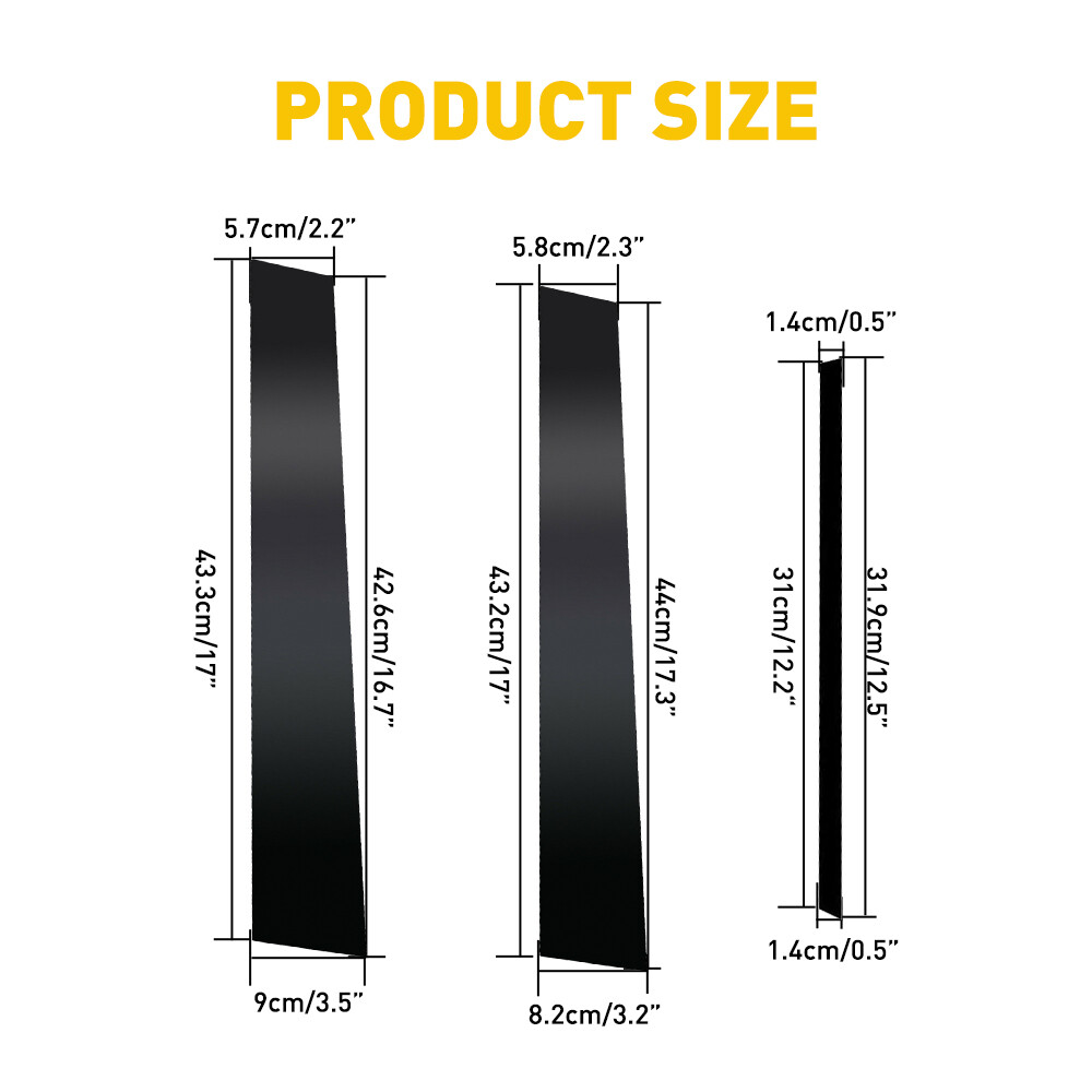 8X Car Pillar Posts Trim Decorative Cover For 2018-2021 Toyota Camry Accessories