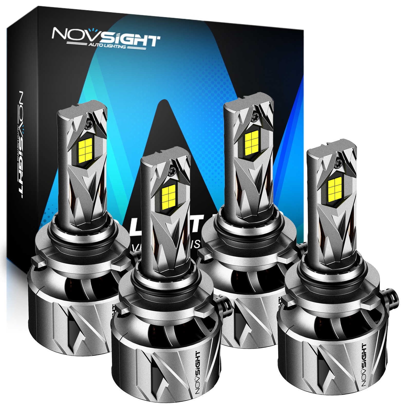 4x 9005+9006 Combo LED Headlight Bulbs High/Low Beam Super Bright White 120000LM