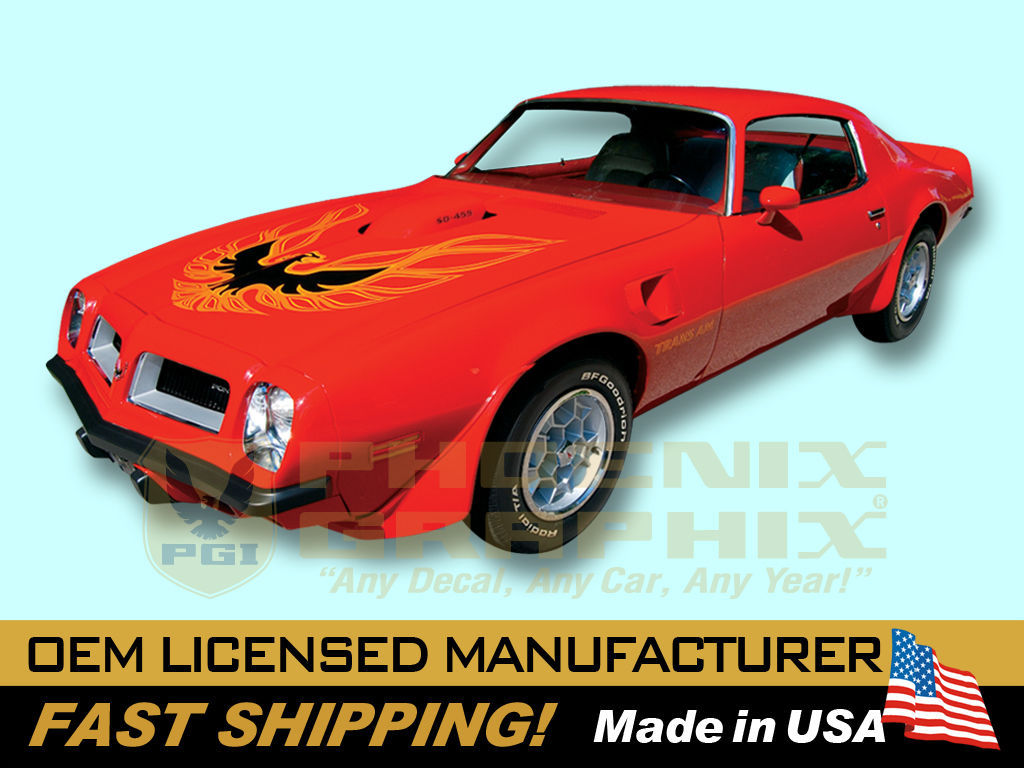 1973 1974 1975 1976 1977 1978 Firebird Trans Am T/A HOOD BIRD ONLY Graphic Decal