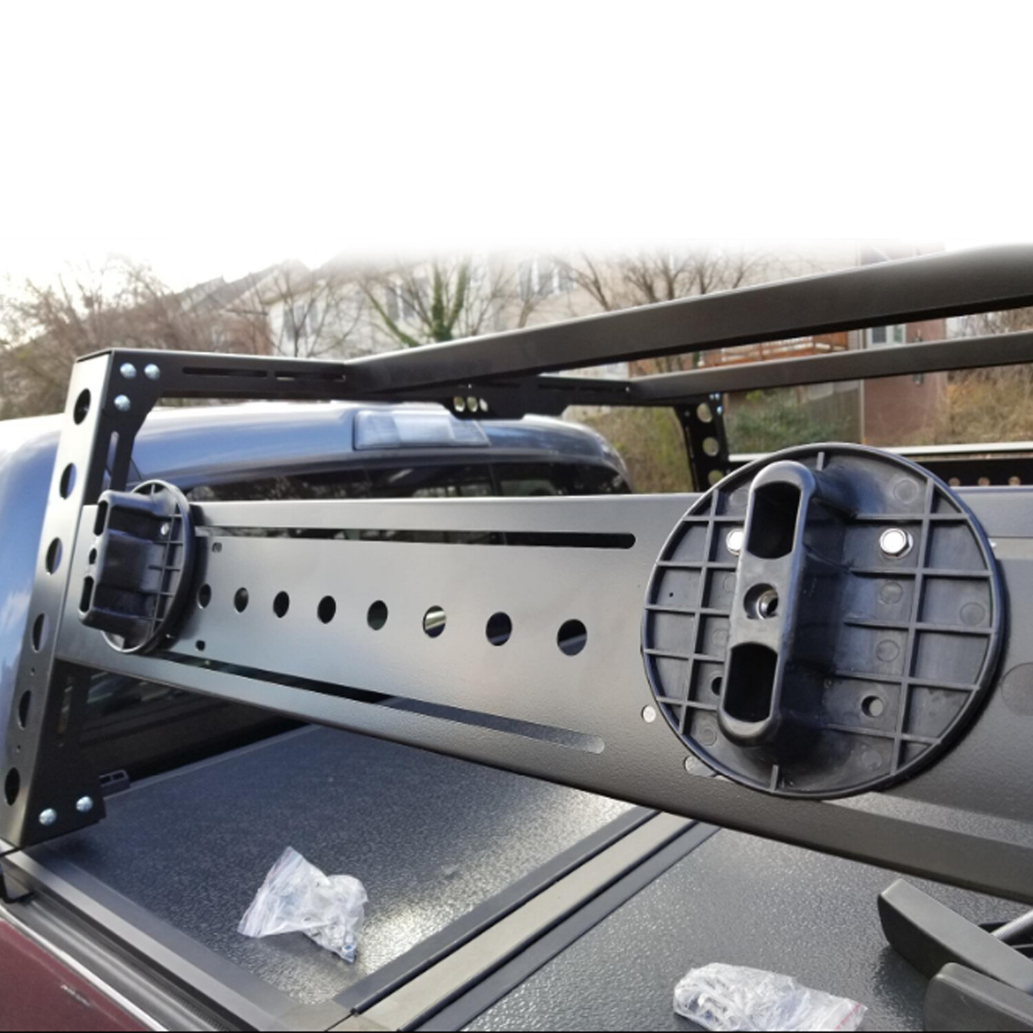 2.6 Gallon 10L Fuel Tank Pack Mounting Bracket Gas Container Can Lock SUV ATV