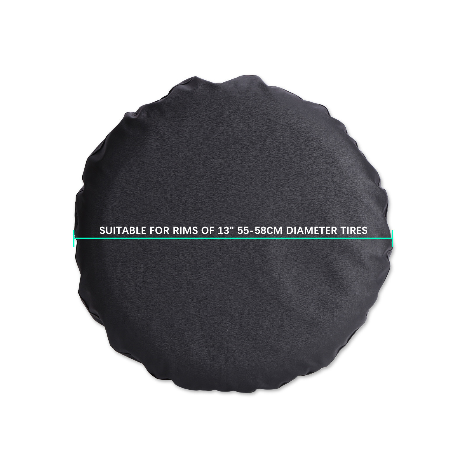 Heavy Duty 13″ Black Spare Tire Wheel Cover Dustproof For Scooter Trailer Camper