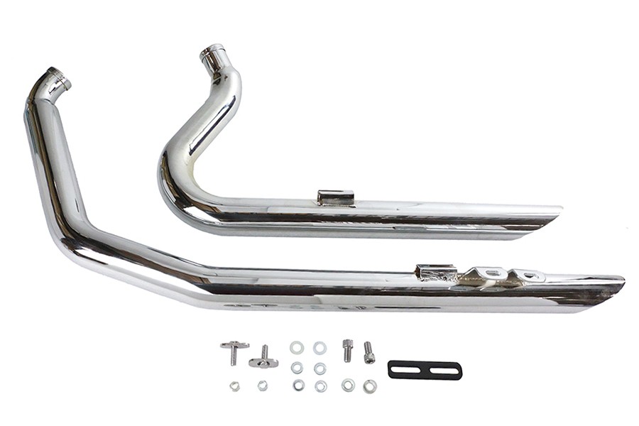 Wyatt Gatling Exhaust Drag Pipe Set Down Slash Shorty fits Harley Davidson