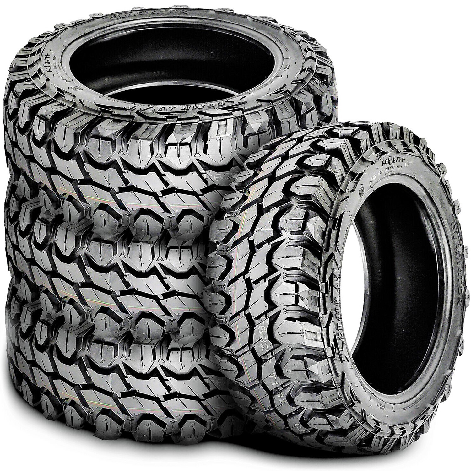 4 Tires Gladiator X Comp M/T LT 33X12.50R24 Load F 12 Ply MT Mud