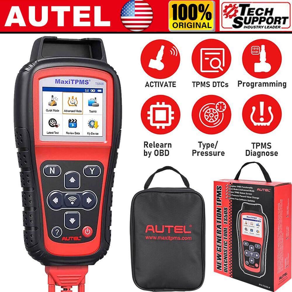 Autel TS508 TPMS Relearn Diagnostic Tool Tire Pressure Sensor Programming Reset