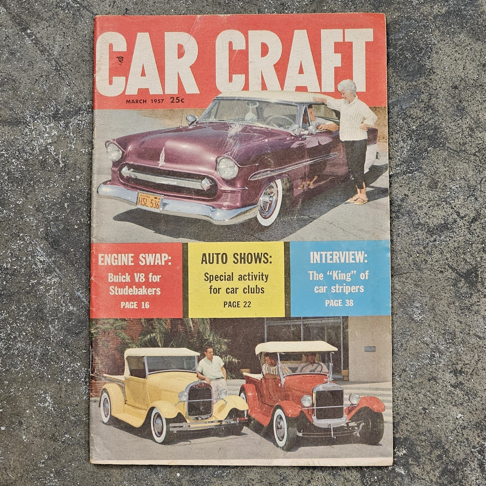 Vintage Hot Rod & Custom Magazine 1957 Car Craft clubs how to Winfield Ford rpu