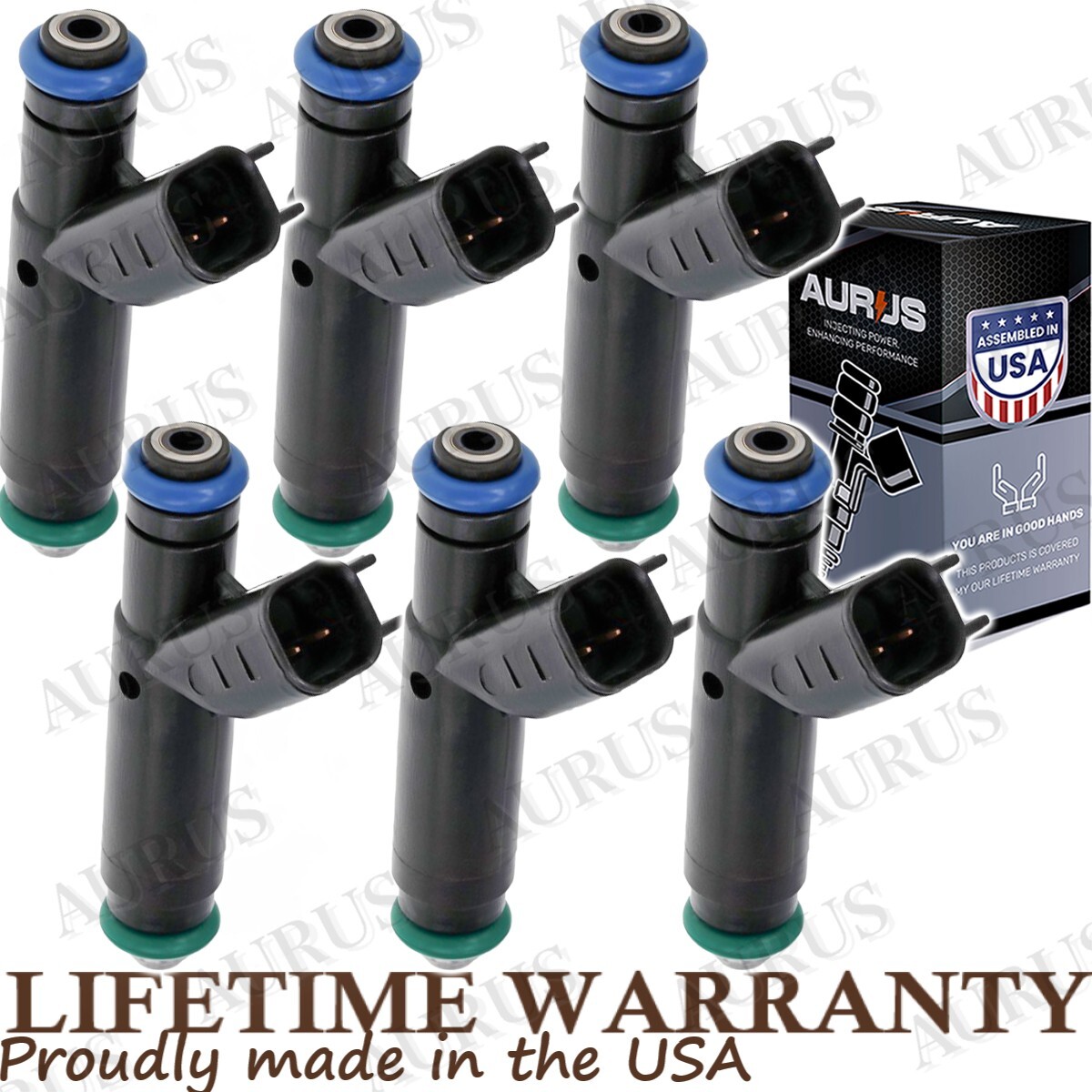 OEM AURUS NEW x6 Fuel Injectors for 99-04 Ford Mustang Windstar 3.8L V6 XF2E-C4B