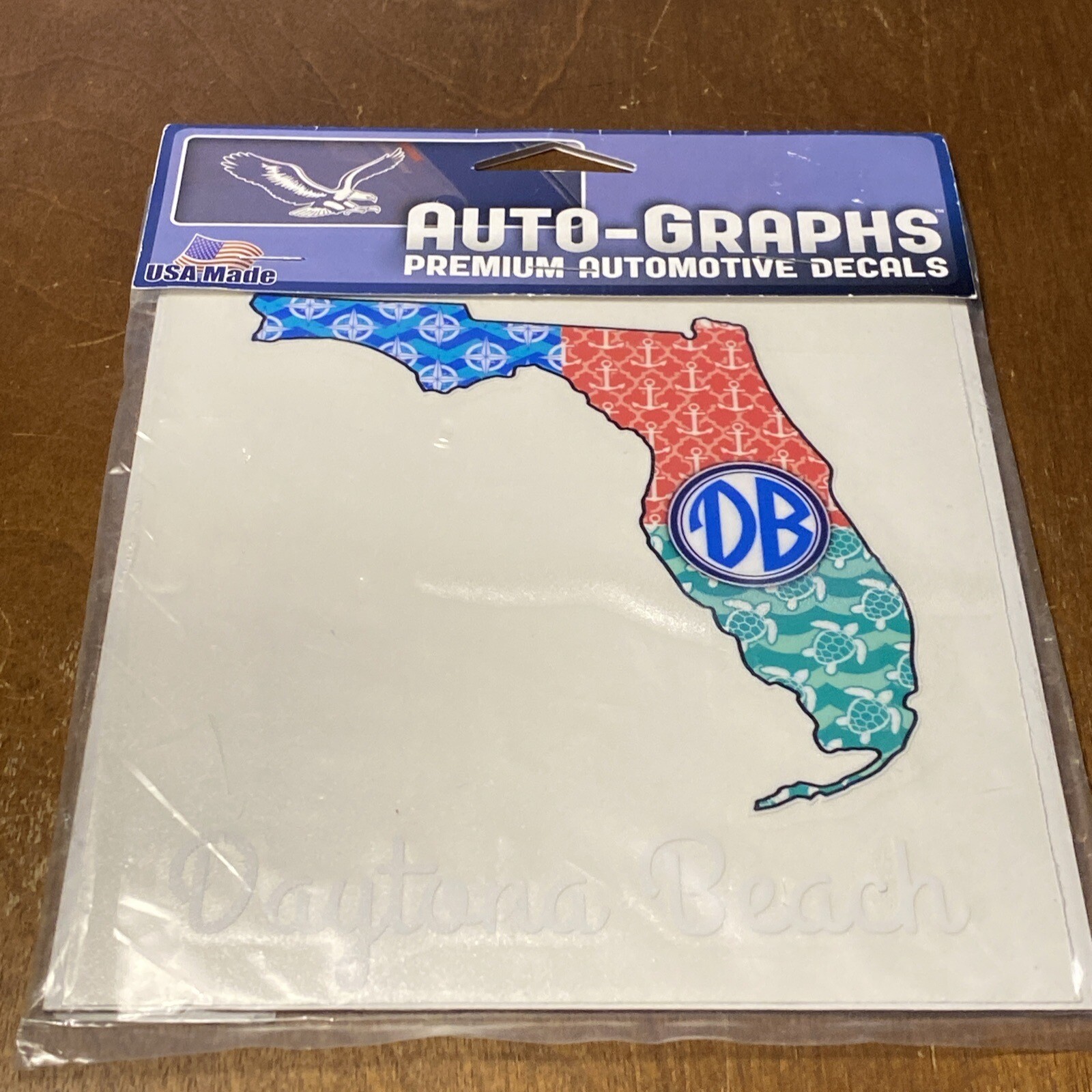DAYTONA BEACH FLORIDA DB FL Travel AUTO-GRAPHS Auto Car Decal Vinyl Sticker NEW
