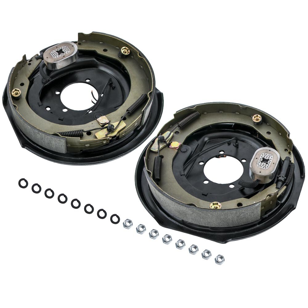 1 Pair LH & RH 12″ x 2″ Electric Trailer Brake Assembly for 7000 lbs Axle -21005