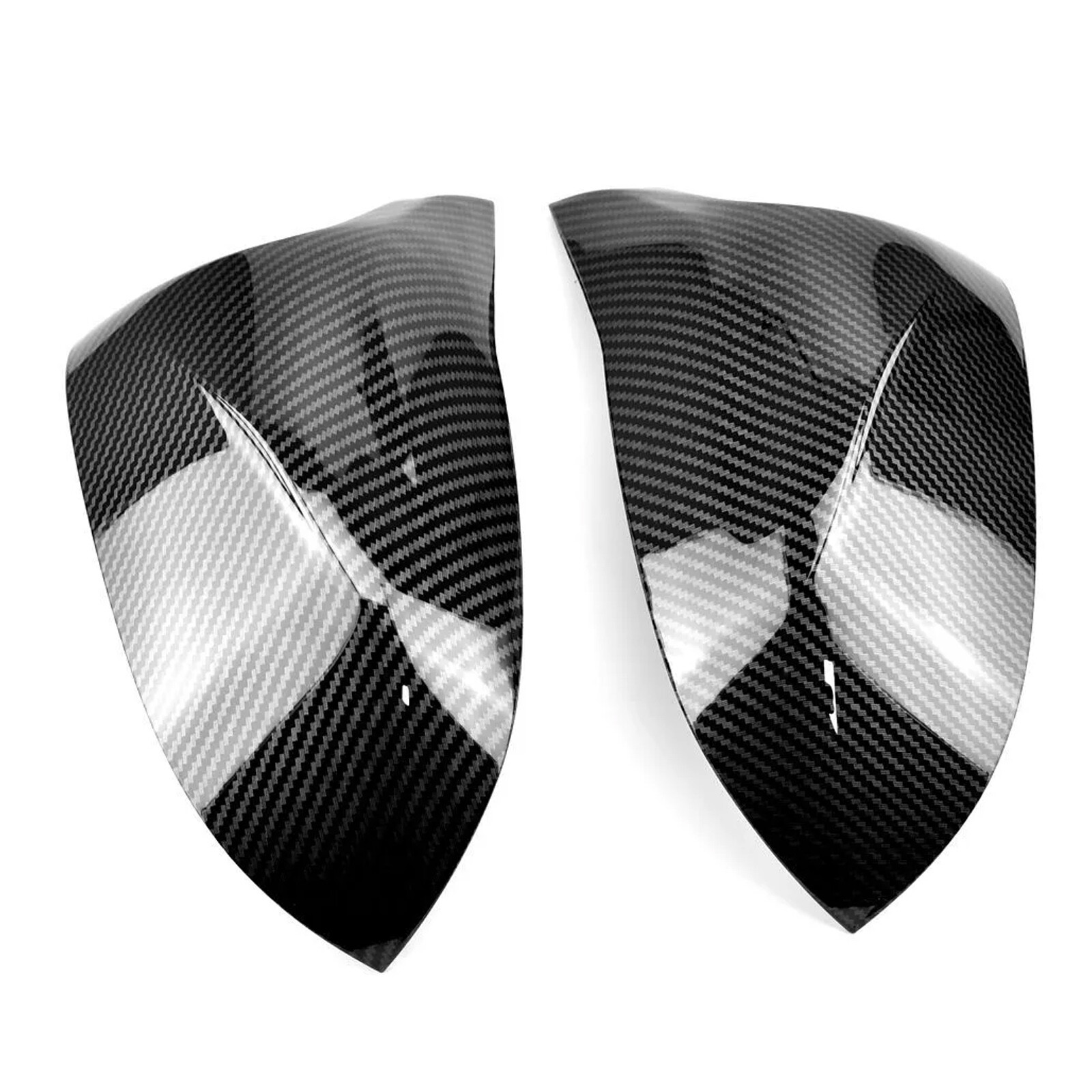 M Look Gloss Black Side Mirror Cover Caps For BMW X5 F15 X4 F26 X3 F25 2014-2018