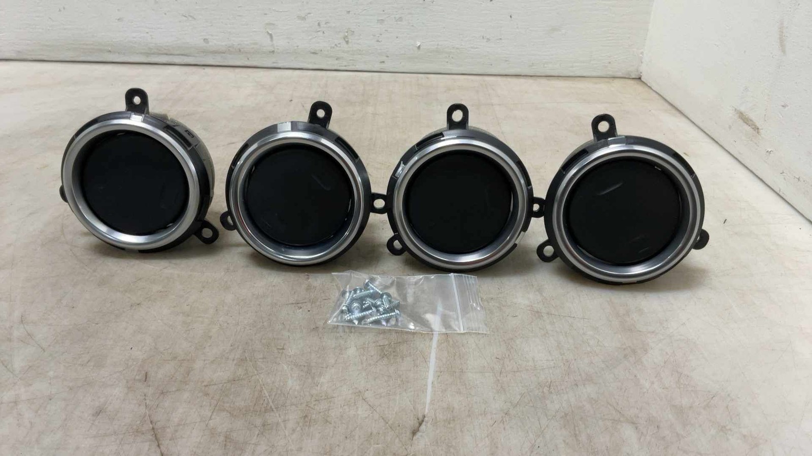 Jeep Wrangler JL OEM Silver Inner and Outer Heater AC Vents 2018-2025 120305